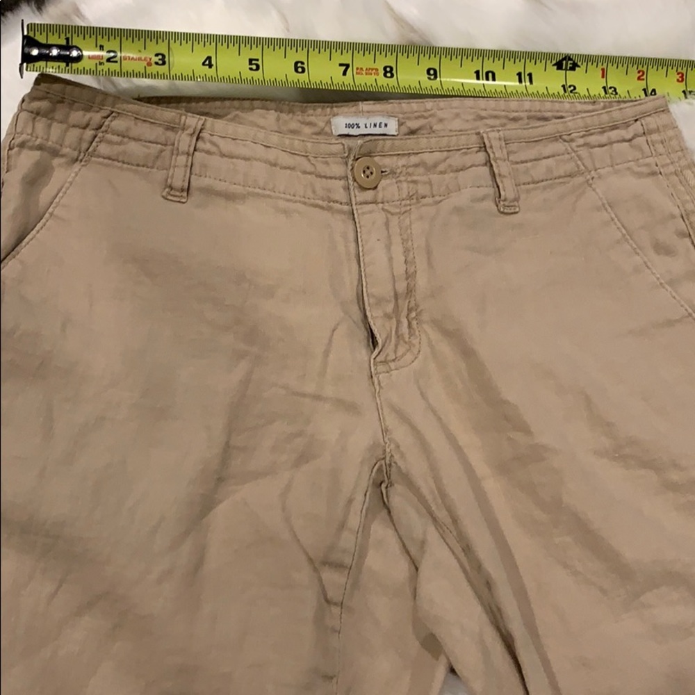 Linen Crop Pants